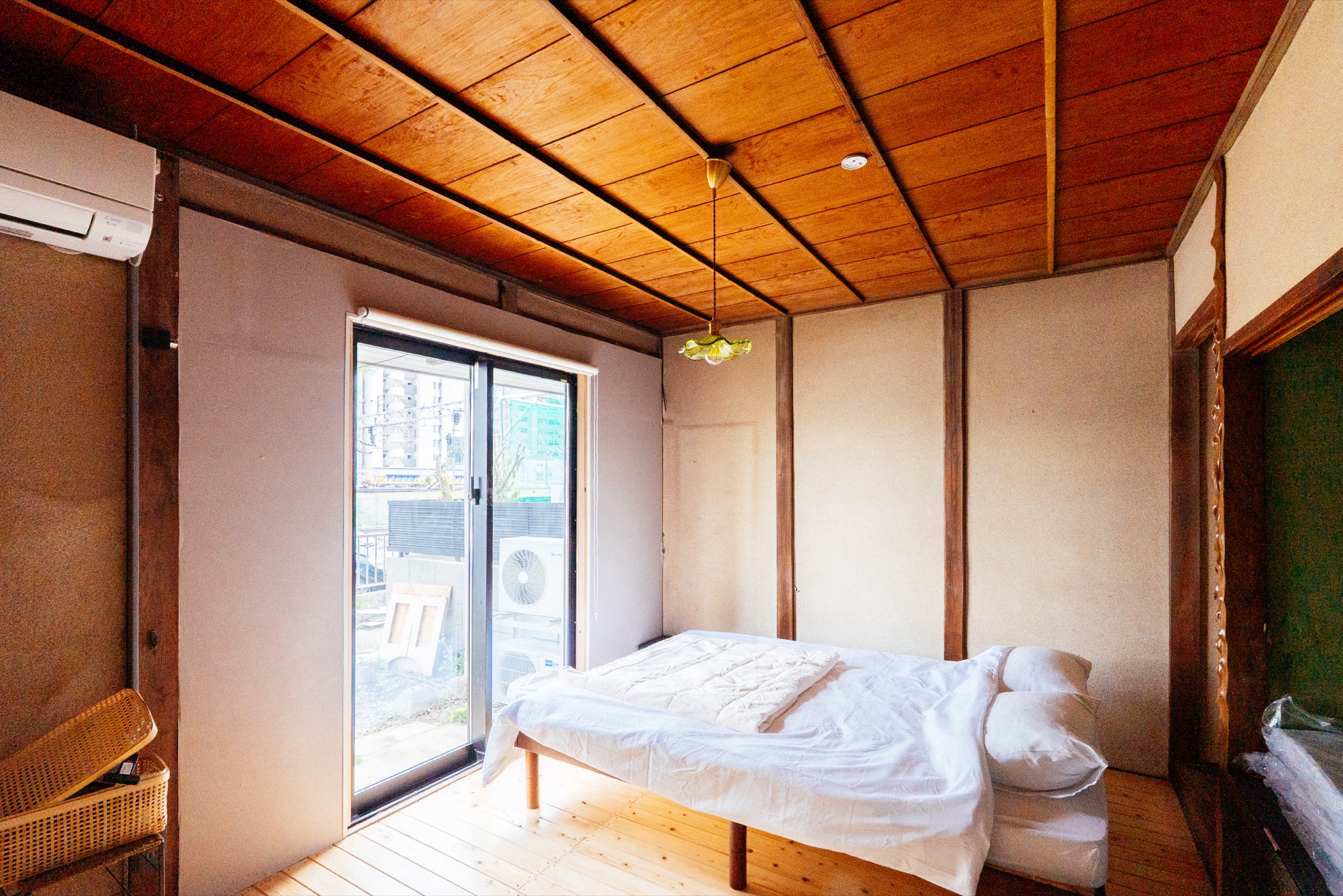 Sunlit bedroom detail
